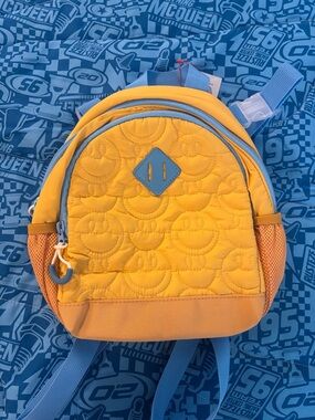 Cat & Jack Yellow and Blue Quilted Kids Mini Backpack